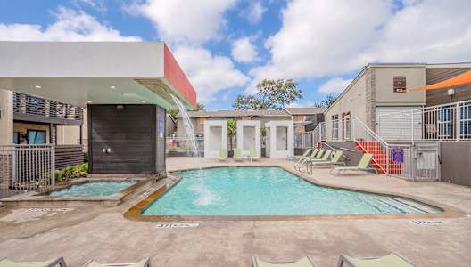 the pool at our apartments