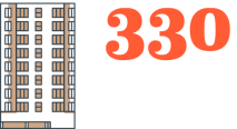 a graphic that reads 330 oak grove