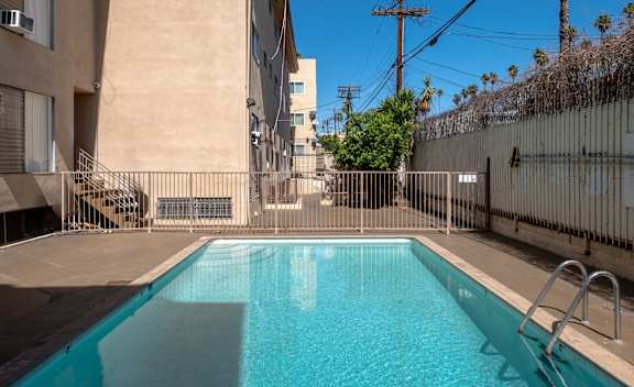 Large Pool at Palms at Menlo, Los Angeles, CA