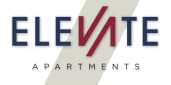 a logo that readselvet apartments on a white and gray background