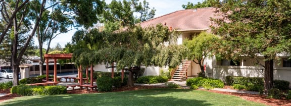 a house with a street in front of it at Cowell Terrace Apartments Concord, California