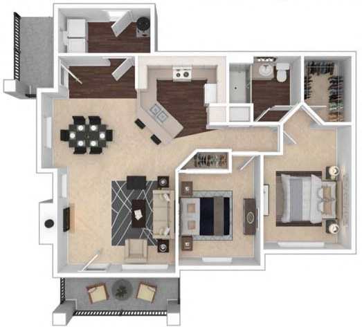 Floor Plan  a floor plan of a house with a bedroom and a living room