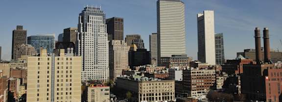 the skyline of the city