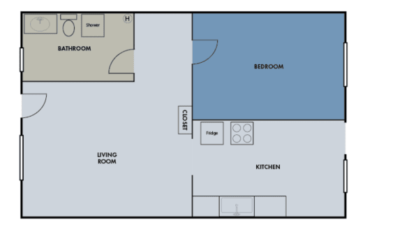 Floor Plans of Clinton Court in Portland OR