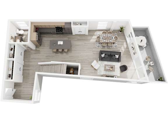 Floor 1: 3 bed, 2.5 bath townhome at Brickside Heights in Millcreek, UT