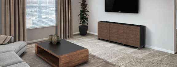 a living room with a couch and a table at Parkway Trails, Florence, KY, 41042