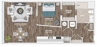 A5A Floor Plan at Sinclaire on Seminary, Alexandria, VA