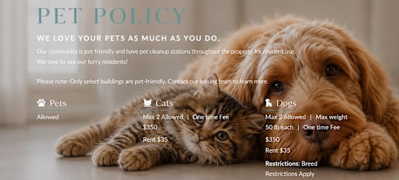 A dog and a cat are the main subjects in the image.