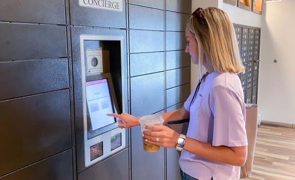 Package Locker at Arbor Ridge, Forest Lake