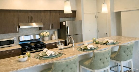 Open Kitchen at Hearthstone Lodge Senior Residences, Auburn, CA
