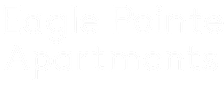 The image displays the text "Eagle Pointe Apartments" in white on a black background.