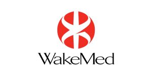 A red basketball logo on a black background.