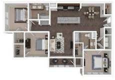 Atlanta With Sunroom Floor Plan | 1,507 Sq. Ft. at Century Lakeshore Crossings, Alabama