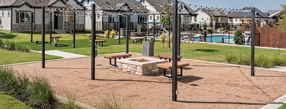 Outdoor Fire Pit at Avilla Railhead, Cleburne, TX 76033