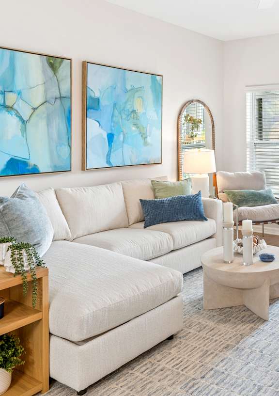 Main Living Room at Arbours at Cocoa Landing Apartments, Cocoa, Florida