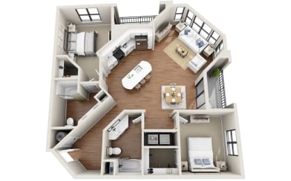 2 bedroom 2 bathroom at 401 Oberlin, Raleigh, 27605
