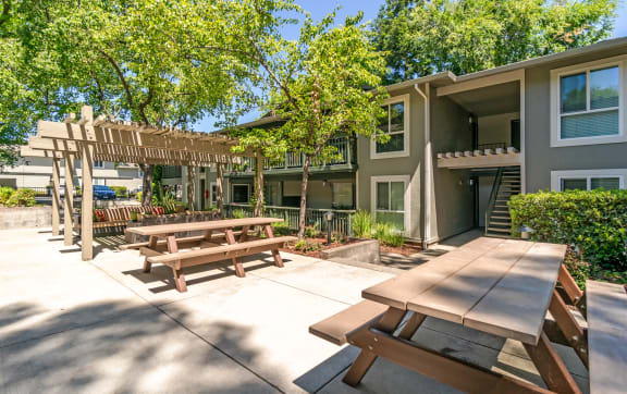 Outdoor Patio  at Pleasanton Glen Apartments, California, 94566