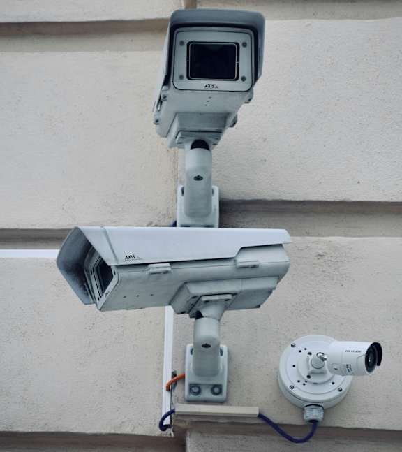 A security camera system at Vista Apartments at Edgemont, Edmonton, AB