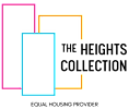 Three rectangles with different colors and one with a pattern.