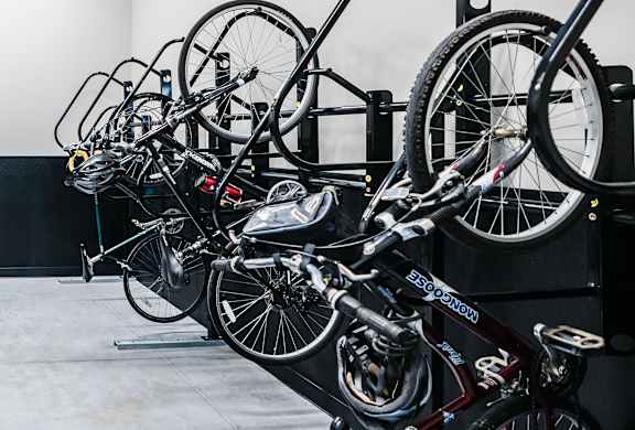 Bike rack at Sol Apartments, Troy, NY, 12180