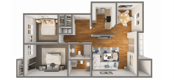 Mountain Knolls 3D Floor Plan
