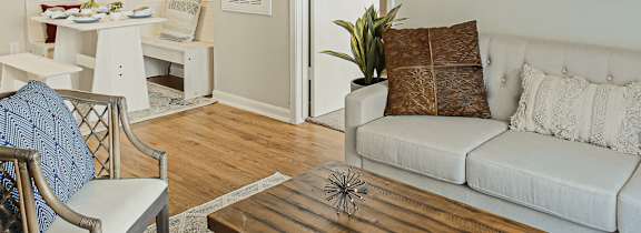Living Room and Dining Area  at Cashel Springs, Houston, TX, 77069