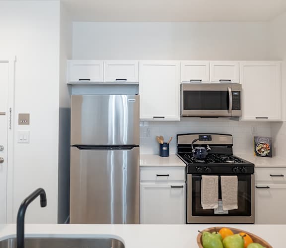 kitchen  at Bristol Station Apartments, Carteret, New Jersey