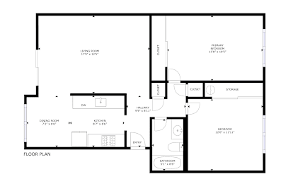 2 bedroom floorplan
