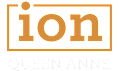 A logo with the word "ion" in a box and "QUEEN ANNE" below it.
