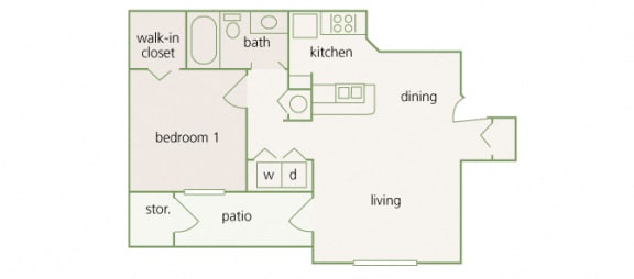 Park Del Mar - A1 - Raphael - 1 bedroom - 1 bathroom