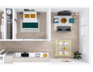 Zinnia Apartments in Shoreline, Washington A3 Floor Plan