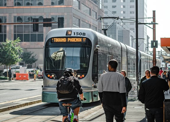 Metro Phx Light Rail close to Lucero Apartments in Phoenix Arizona
