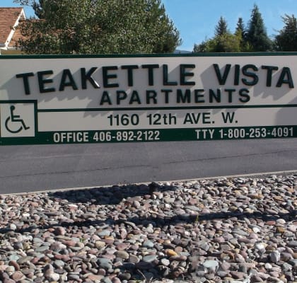 Image of Sign for Teakettle Vista Apartments