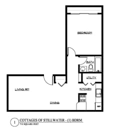  Floor Plan One Bedroom