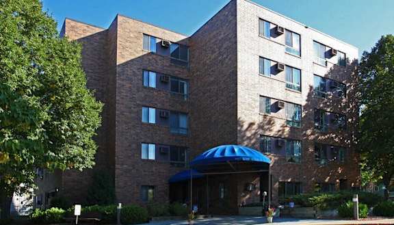 the building where the apartment is located