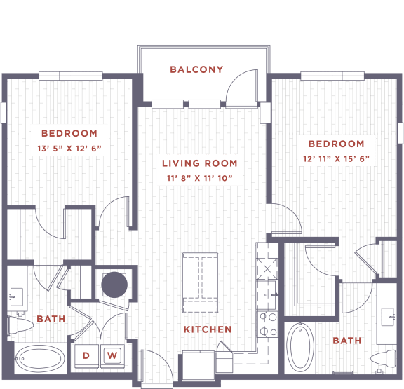 a floor plan of a building with ads for differentiating different areas of the building