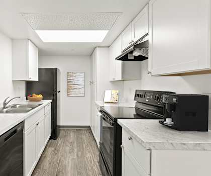 kitchen at Silver Cliffs Apartments in Bullhead City Arizona