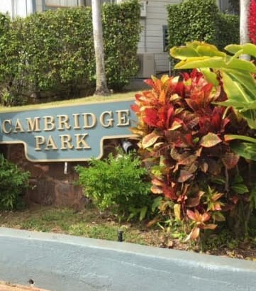 Cambridge Park Apartments signage
