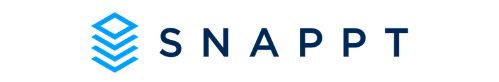 The image features a logo with the text "SNAPPT" next to a stylized blue cube.