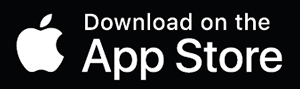 A black and white sign encourages downloading an app from the App Store.