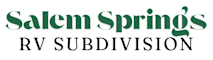 The image is a logo for the Salem Springs RV Subdivision.