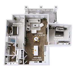 Unit B3 at Parkway Crossings, Kissimmee, FL