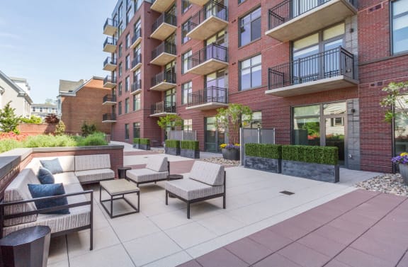 Courtyard With Ample Sitting at The Brody, Bethesda, 20814
