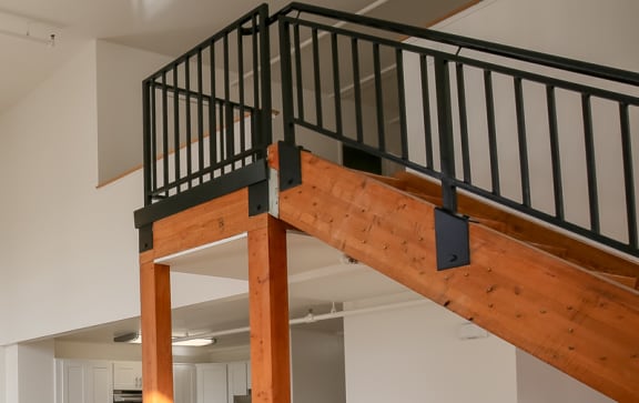 unstaged split level unit interior