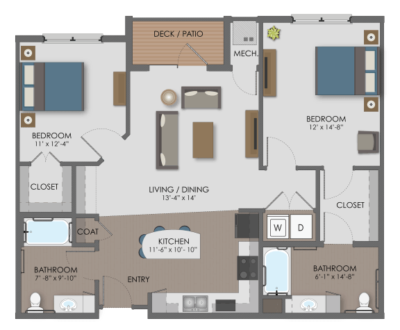 Floor plan Floor plan at The Edison at Avonlea, Lakeville, MN,55044