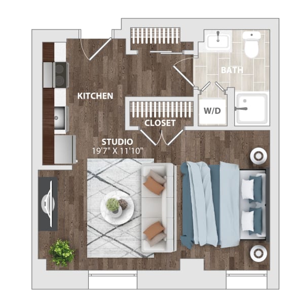Studio, 1 & 2 Bedroom Apartments in Downtown Baltimore The Harriet at