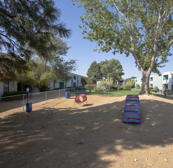 Obstacle Course Pet Park at Villas Del Cielo Aprartments in Albuquerque New Mexico October 2020