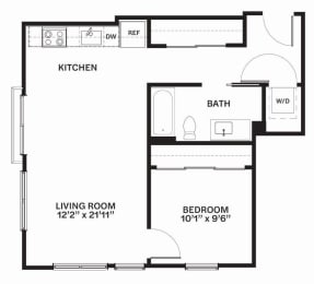 C29 Floor Plan at Corner 63 Apartments in Seattle, Washington