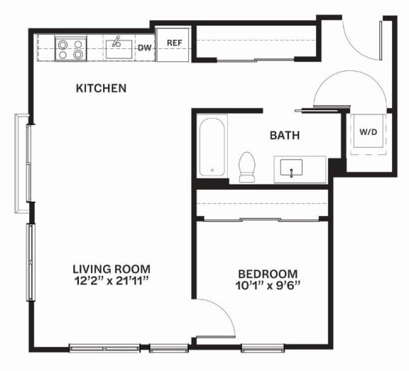 C29 Floor Plan at Corner 63 Apartments in Seattle, Washington C29 Floor Plan at Corner 63 Apartments in Seattle, Washington