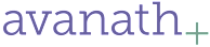 The image displays the word "avanath" with a plus sign in a different color.